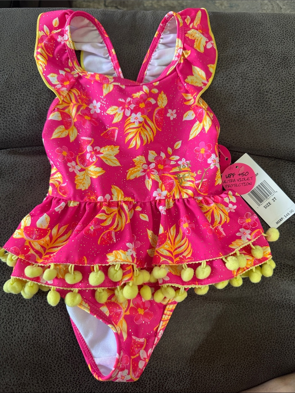 NWT Betsey Johnson swimsuit - Size 2T